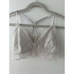 Aritizia Talula Renfrew Lace Bralette, Gray, Size L, Like New Condition